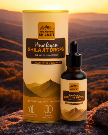 Pure Himlayan Shilajit Drops , Gold Grade Sun Dried Concentrated Shilajit Drops