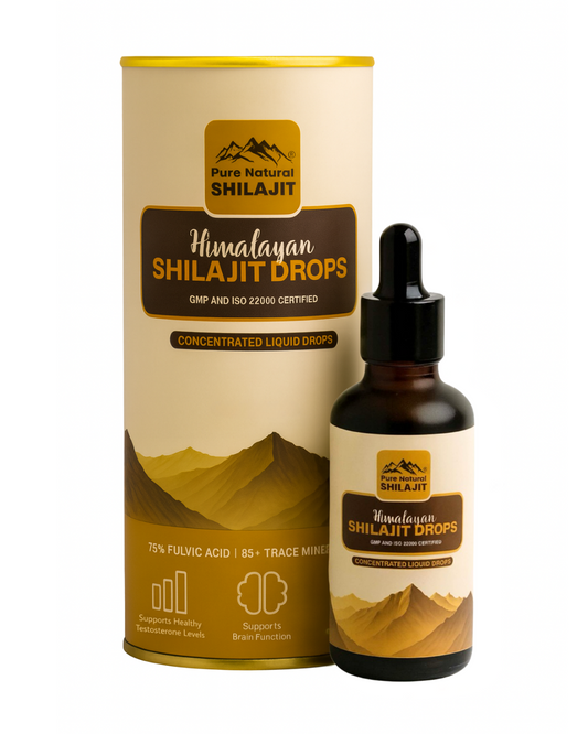Pure Himlayan Shilajit Drops , Gold Grade Sun Dried Concentrated Shilajit Drops