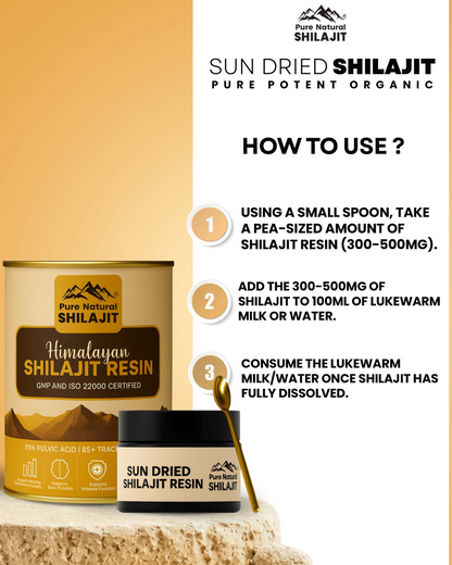 Pure Himalayan Shilajit , Gold Grade Sun Dried Shilajit Resin